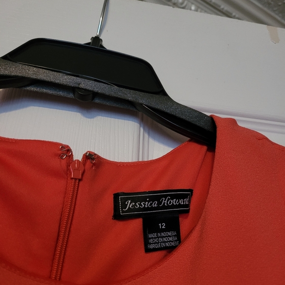 Coral Cocktail Dress - Picture 7 of 10